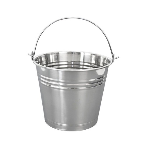 Secchio acciaio inox con - in,