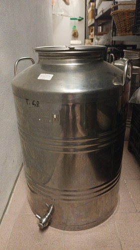 Fusto contenitore olio acciaio