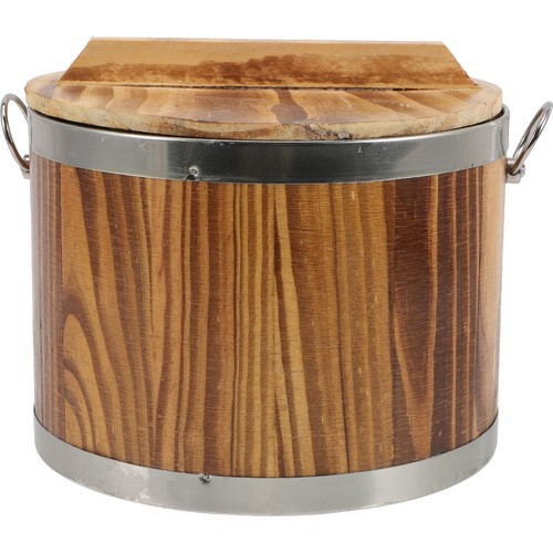 Secchio legno contenitore - in,