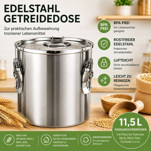 Contenitore cereali acciaio - cereali,