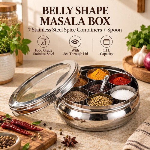 Scatola masala acciaio inox - masala,